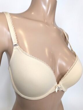 Victorias Secret Body By Victoria Push Up Bra Nude Beige Underwire Size 38B
